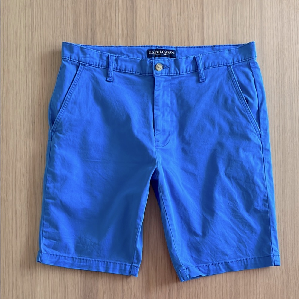 U.S. Polo Assn. Men’s bright blue Cotton shorts, size W 34